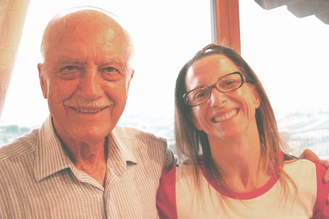 Emidio Pepe e la figlia Sofia 